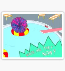 Broad City Where Are They Now Koosh Ball Sticker