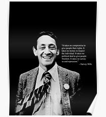 Harvey Milk - "Rights" Quote Poster