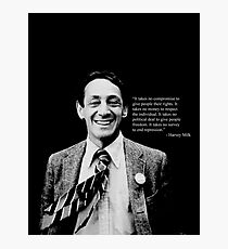 Harvey Milk - "Rights" Quote Photographic Print