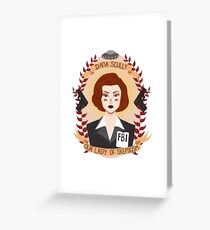 Dana Scully Grußkarte