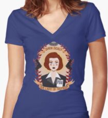 Dana Scully Women's Fitted V-Neck T-Shirt