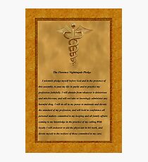 Nursing Pledge Photographic Print