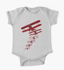 Retro Biplane Graphic One Piece - Short Sleeve