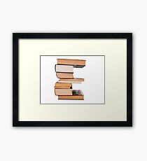 Alphabet e Framed Print