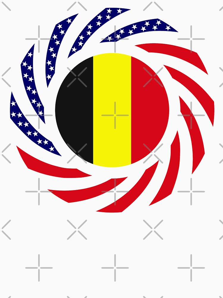 Belgian American Multinational Patriot Flag Series by carbonfibreme