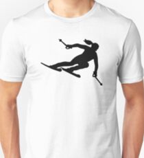 Skiing woman Unisex T-Shirt