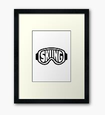 Skiing goggles Framed Print