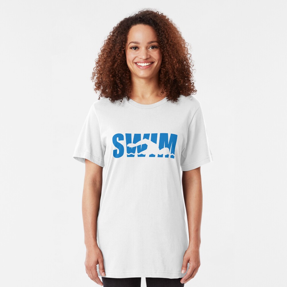 Schwimmen Slim Fit T-Shirt