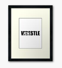 Wrestle Framed Print
