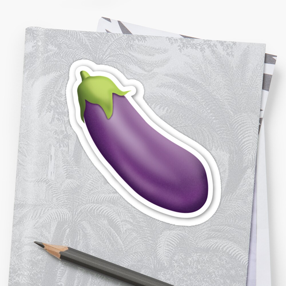 Eggplant Emoji Sticker By Ladyboner69 Redbubble