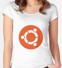 ubuntu Women's Fitted Scoop T-Shirt