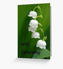 Lily of the Valley Sympathy Card Greeting Card