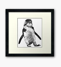 Ink Penguin Framed Print
