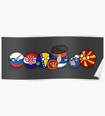 Polandball - Yugoslavia family portrait Poster