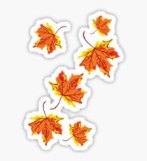 Falling Leaves Sticker