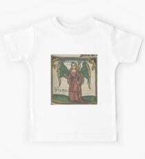 Virgo 16th Century Woodcut Kids Tee