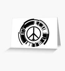 MGS - Peace walker - Black Greeting Card