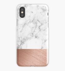 Rose Gold Marble iPhone Case