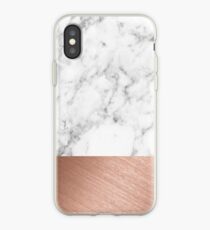 Rose Gold Marble iPhone Case