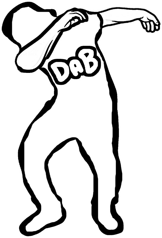 "Dab dabbing 2" Stickers by nailedmoodesign | Redbubble
