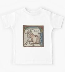 Taurus 16th Century Woodcut Kids Tee
