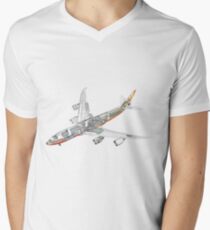 Boeing 747-800 intercontinental V-Neck T-Shirt