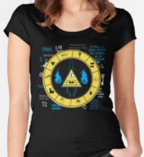 Gravity Falls - Bill Cipher Zodiac Women's Fitted Scoop T-Shirt