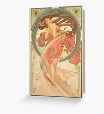 Alphonse Mucha - Dance Greeting Card