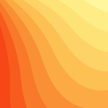 Artwork thumbnail, Light Orange Yellow Ocean Waves or Desert Abstract by Butterfly-Dream