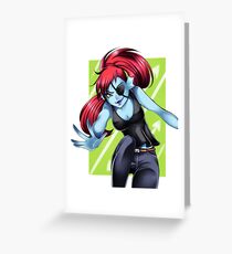 Undyne the Undyng Greeting Card