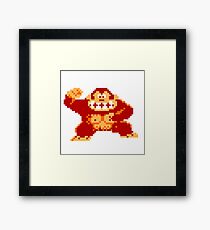 8-Bit Donkey Kong Framed Print