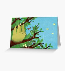Sloth Greeting Card