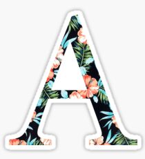 Alpha Floral Greek Letter Sticker