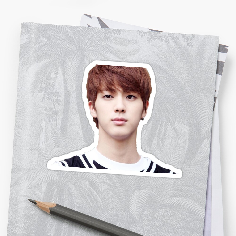 Jin Kim Seokjin Of Bts Stickers By Alex17125 Redbubble 