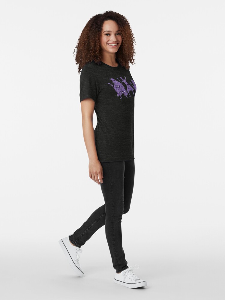 Alternate view of 999 Happy Haunts Tri-blend T-Shirt