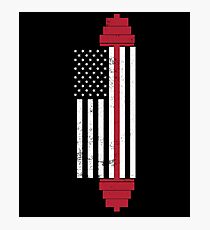 USA Gewichtheben Flagge Fotodruck