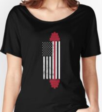 USA Weightlifting Flag Women's Relaxed Fit T-Shirt