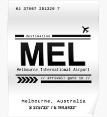 Melbourne, Australia International Airport Print Poster