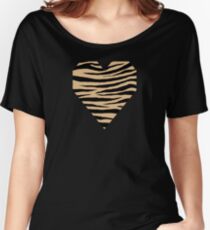 0081 Burlywood Tiger Relaxed Fit T-Shirt