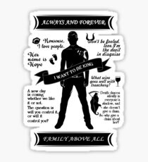 Klaus Quote Tee. Sticker