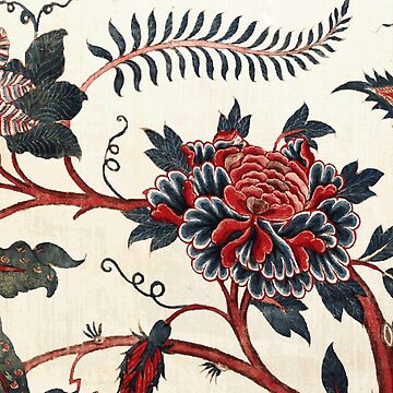 Indian Floral Tapestry ca. 1800 Print Greeting Card for Sale by