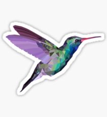 Low Poly Humming Bird Sticker