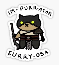 Im-purr-ator Furry-osa Sticker