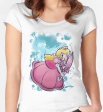 Princess Peach T-shirt Women's Fitted Scoop T-Shirt