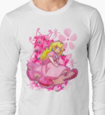 Flowery Princess Peach Long Sleeve T-Shirt