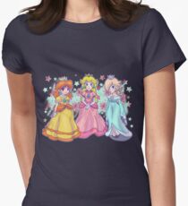 Princess Peach, Daisy and Rosalina Women's Fitted T-Shirt