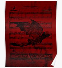 Toothless in flight Poster
