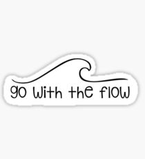 Go With the Flow Wave Sticker