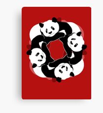 PANDA PLAY Canvas Print