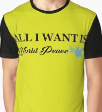 Camiseta gráfica All I Want Is Worlds Peace black